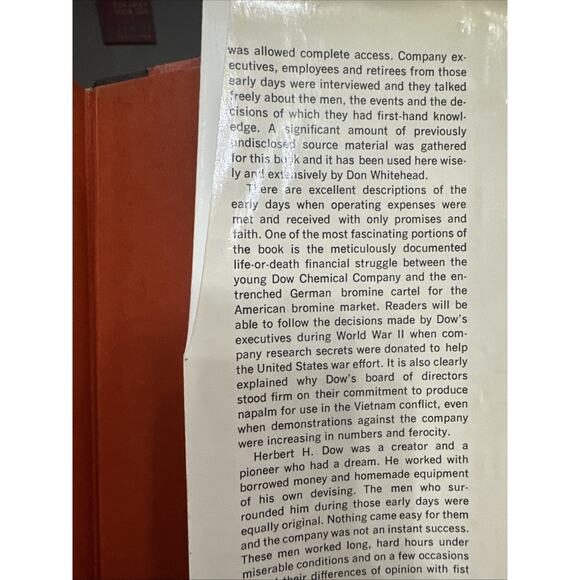 The Dow Story, 1968 Stated First Edition, History of the Dow Chemical Company - Picture 6 of 8